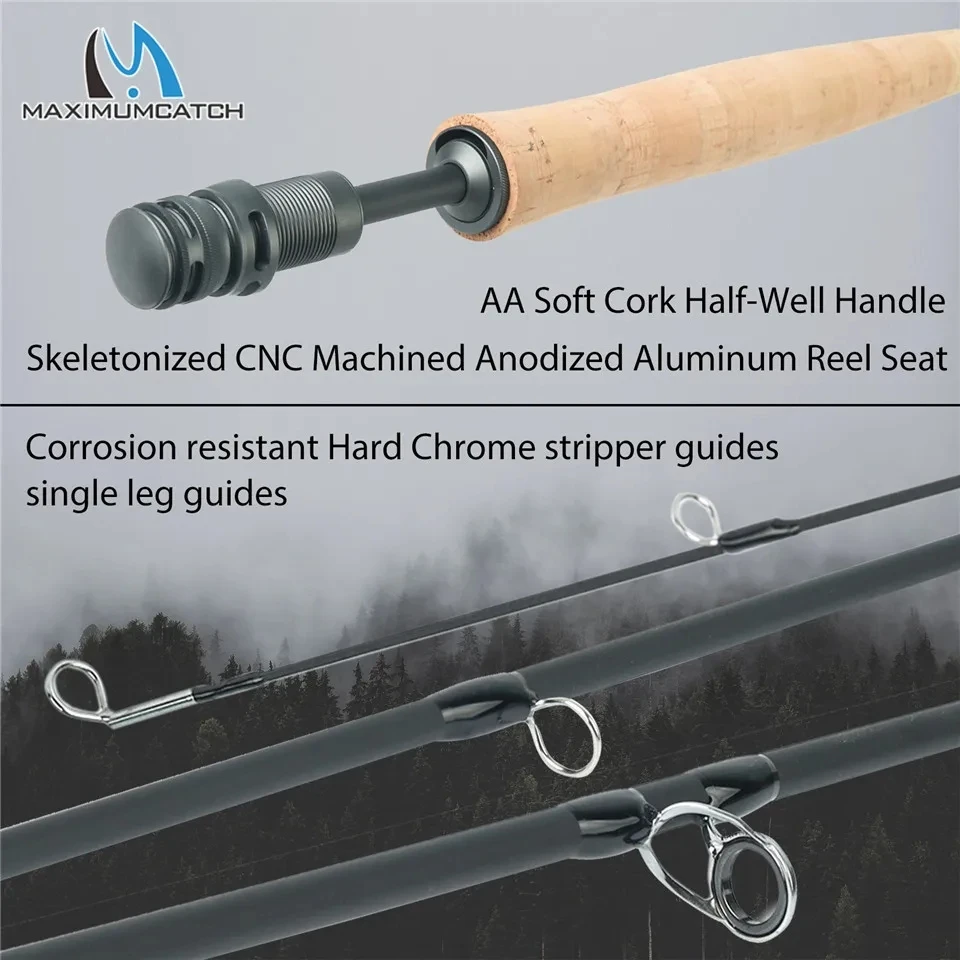 MAXIMUMCATCH 7.5-10ft 2/3WT Ai - Fishing Rod Ice ulasan dan harga