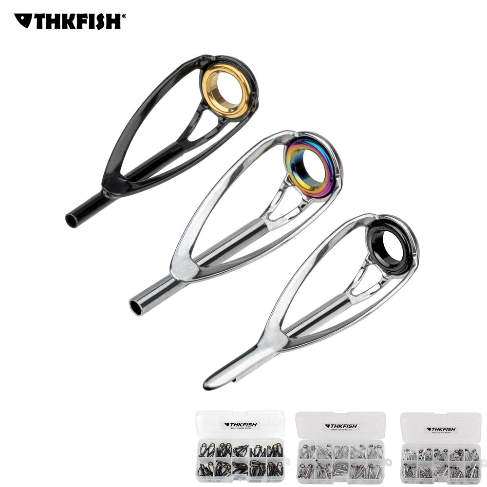 THKFISH 50pcs Fishing Rod Tops - Fishing Rod Guide Replacement ulasan dan harga