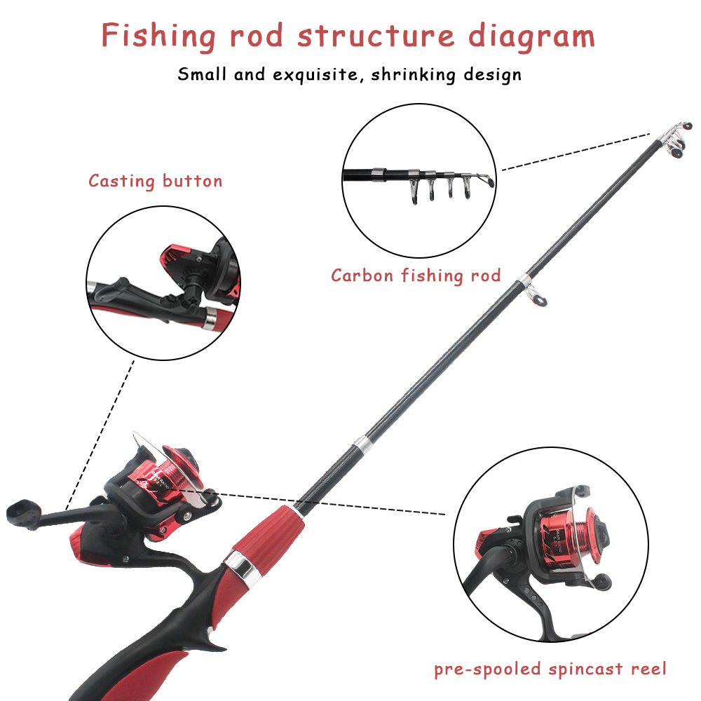 Kids Fishing Pole Set Fishing  - Fishing Rod Ice ulasan dan harga