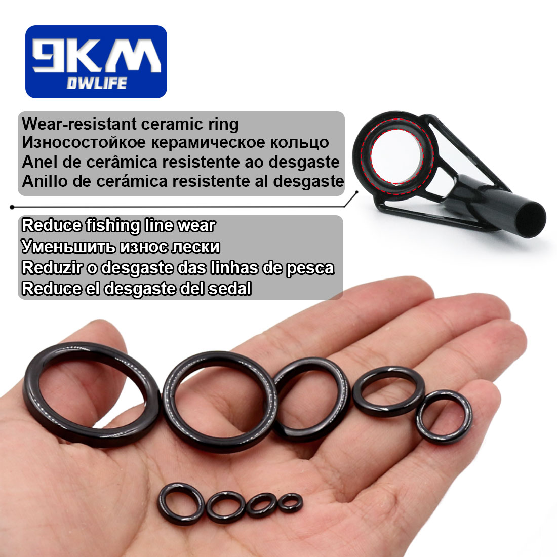 5Pcs Fishing Rod Tip Guides Re - Fishing Rod Guide Replacement ulasan dan harga